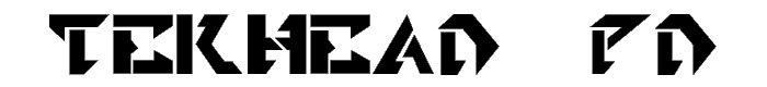 TekHead PD font